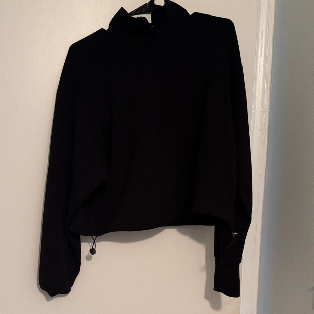 Yogalicious Midnight Black High Collar Sweatshirt