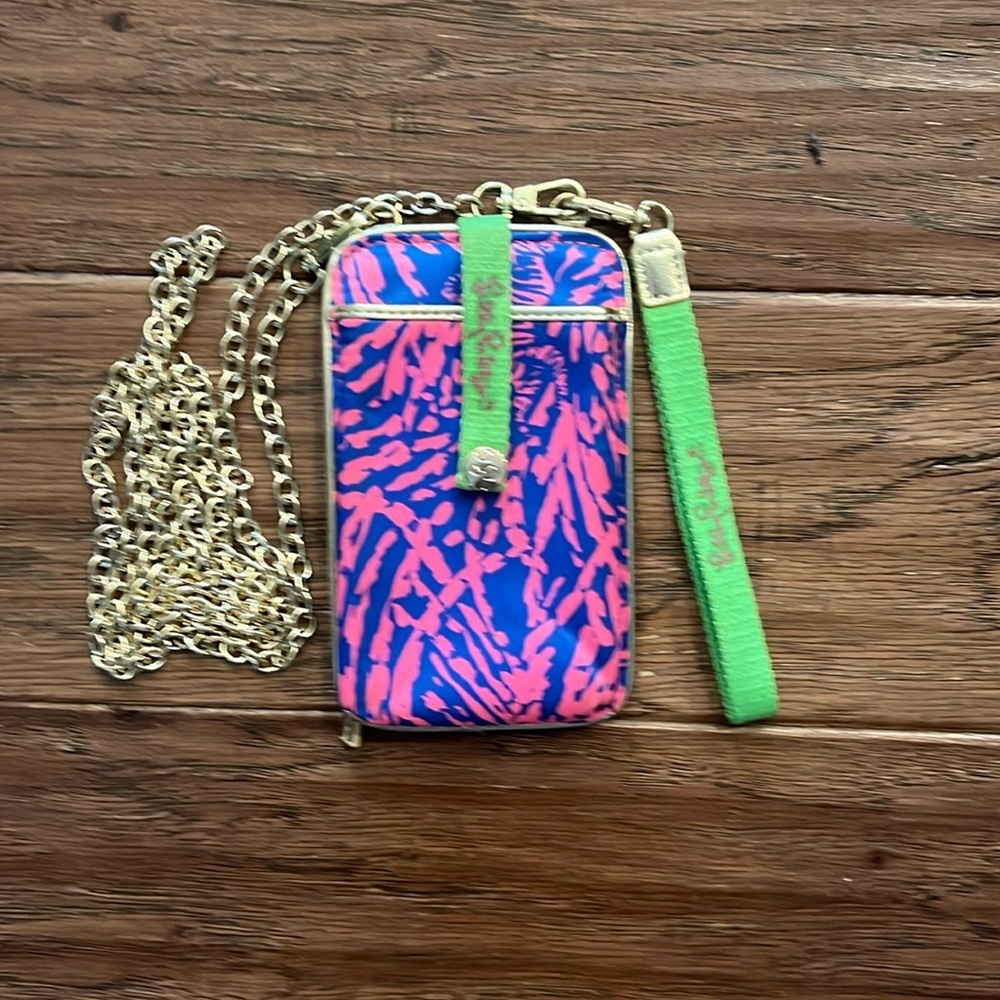 Lilly Pulitzer Rollin in the Grass Wristlet/Crossbody