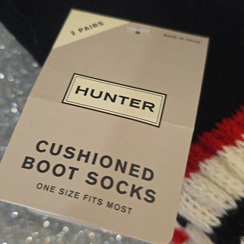 Hunter 2-PR Striped Cushioned Boot Socks - Picture 5 of 6