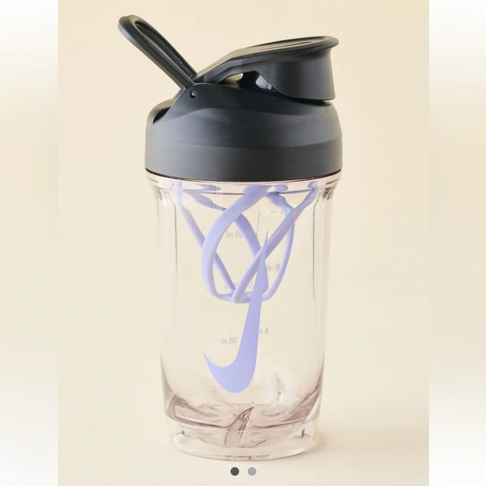 NWT Nike Black and Purple Pre Workout Shaker Bottle unused sealed - Picture 1 of 2