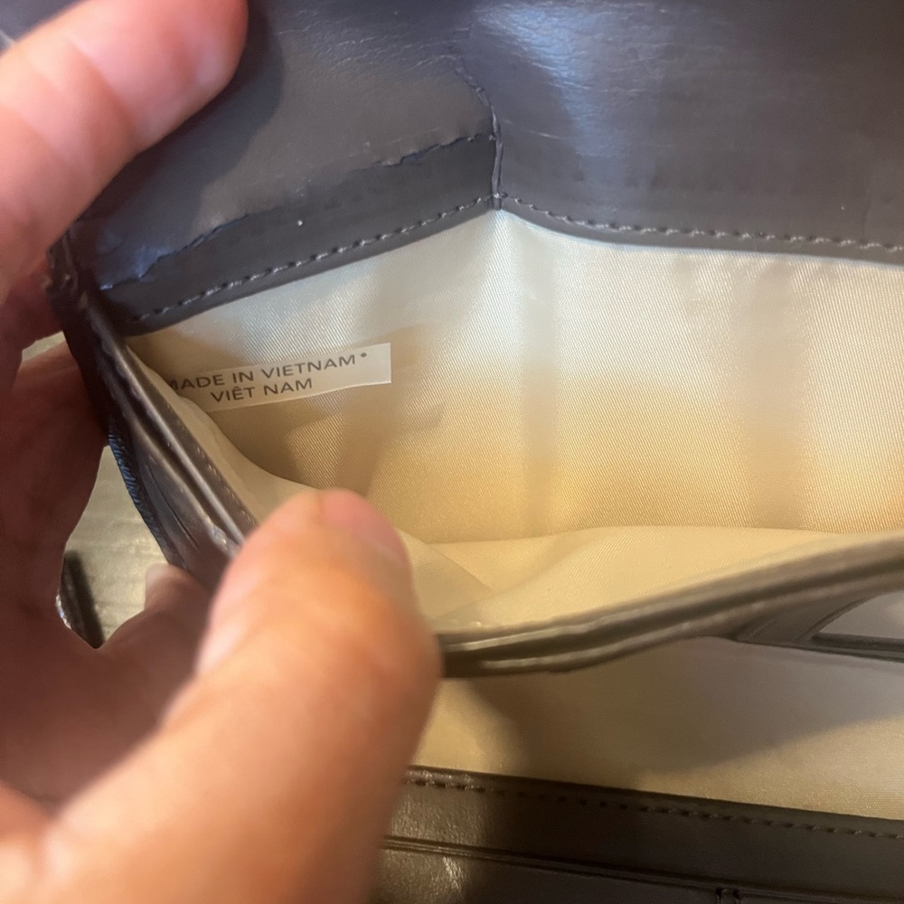 Coach SIS Brown Leather Checkbook Wallet - Picture 16 of 16