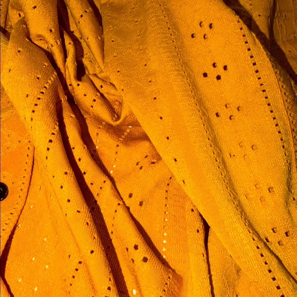 NFINITY Mustard Button Down Shirt - Picture 4 of 6