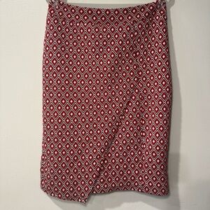 Maeve by Anthropologie Geometric‎ Square Lined pencil Skirt Size M Miles