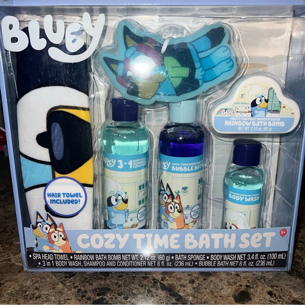 Bluey Cozy Time Bath Set