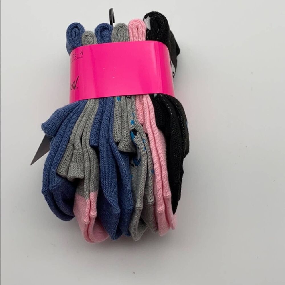 Betsey Johnson Crew Socks 6pk - Picture 2 of 4