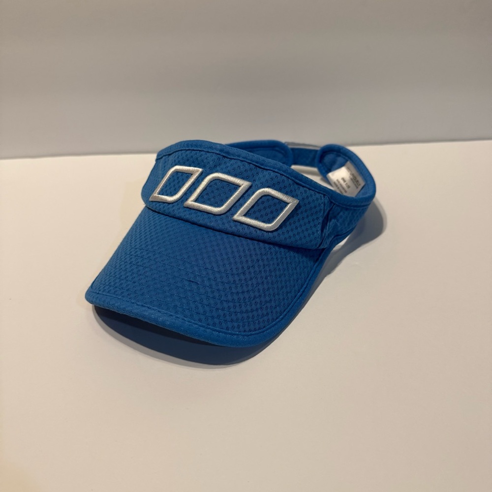 Lorna Jane Ventilation Blue Women’s Adjustable Logo Athletic One Size visor hat