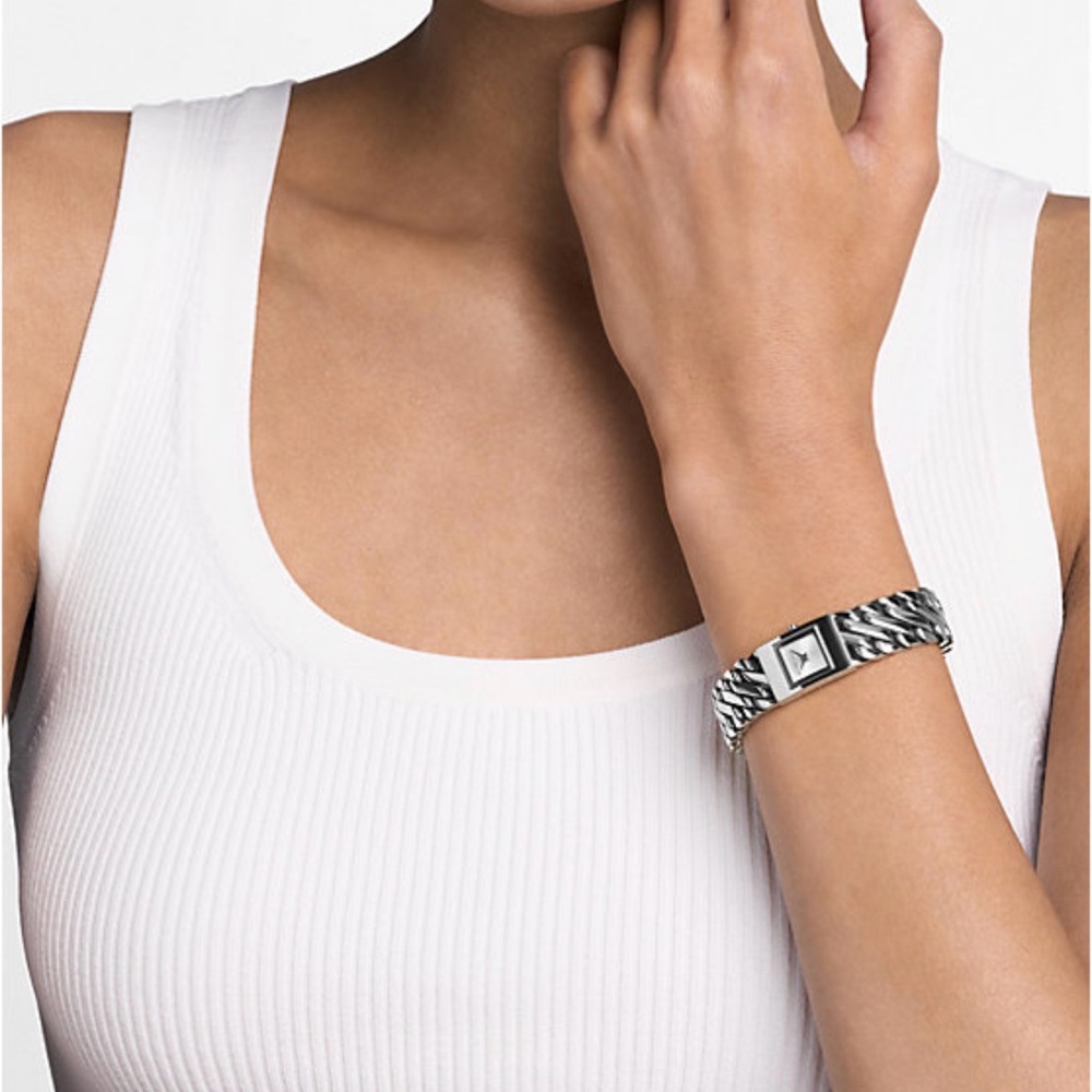 Michael Kors Mini Darrington Silver-Tone Chain-Link Watch - Picture 2 of 6