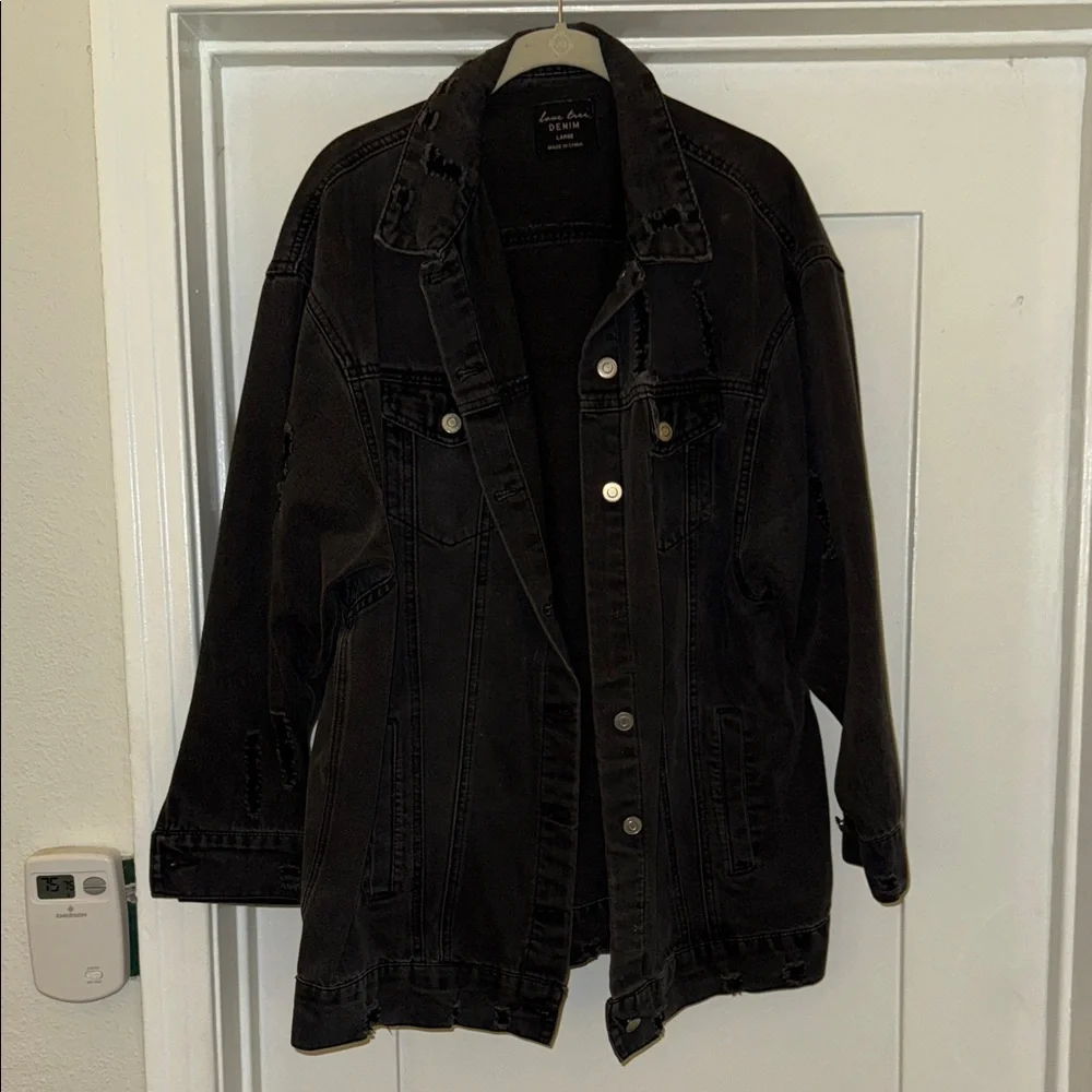 Charcoal Denim Jacket - Picture 1 of 7
