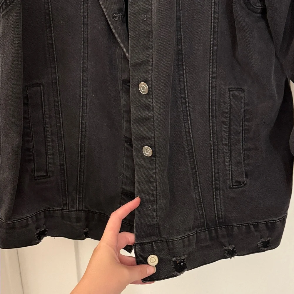 Charcoal Denim Jacket - Picture 5 of 7
