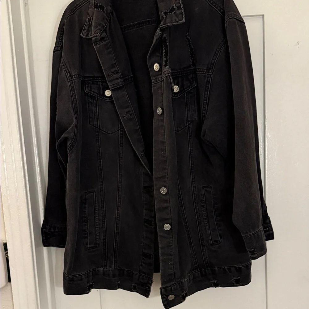 Charcoal Denim Jacket - Picture 6 of 7