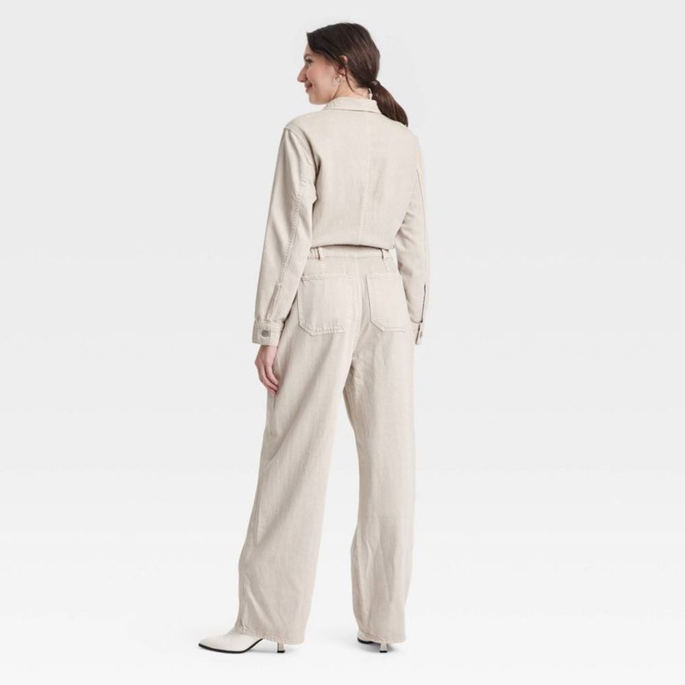 Universal Thread Cream Jumpsuit - Picture 2 of 3