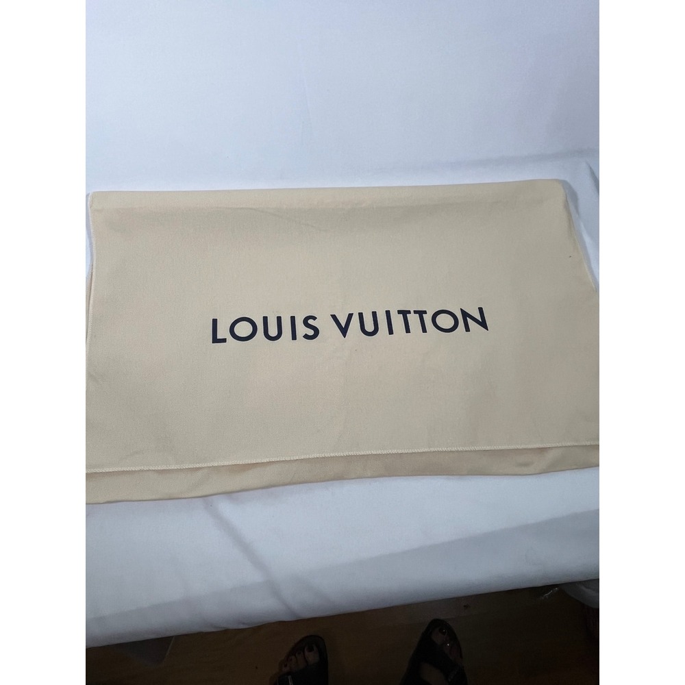 Louis Vuitton Dust Bag Beige Monogram Storage Pouch Authentic Luxury Accessory L - Picture 4 of 6