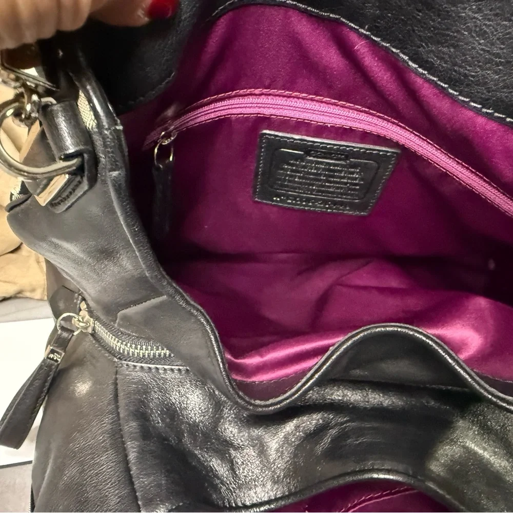 NWT Coach Madison Phoebe op art sateen shoulder bag 26448 - Picture 7 of 9