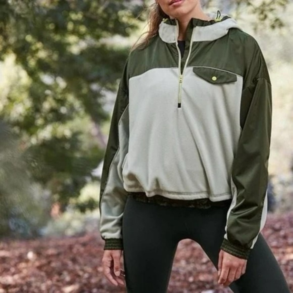 Athleta Zion Microfleece 1/4 Zip Hoodie Jacket #511865​