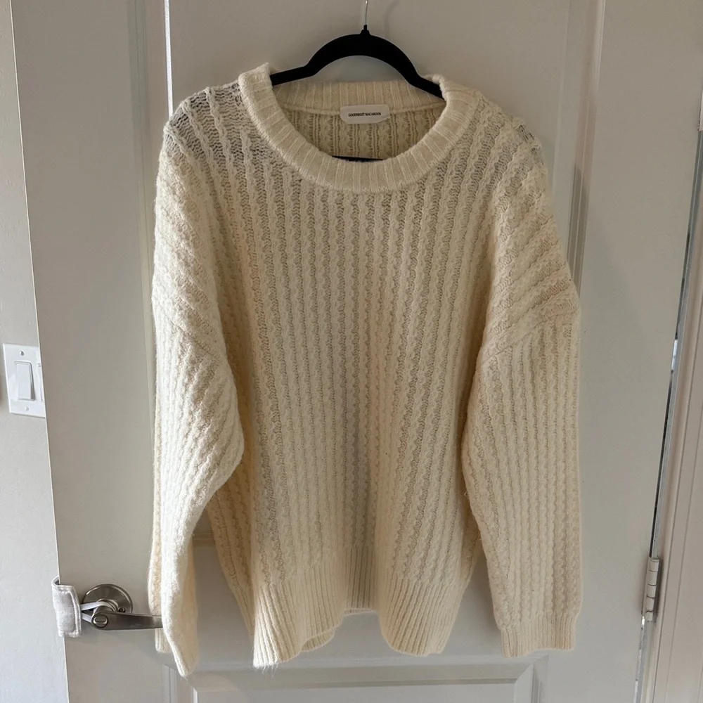 Goodnight Macaroon Textured Cream Sweater - Picture 1 of 5