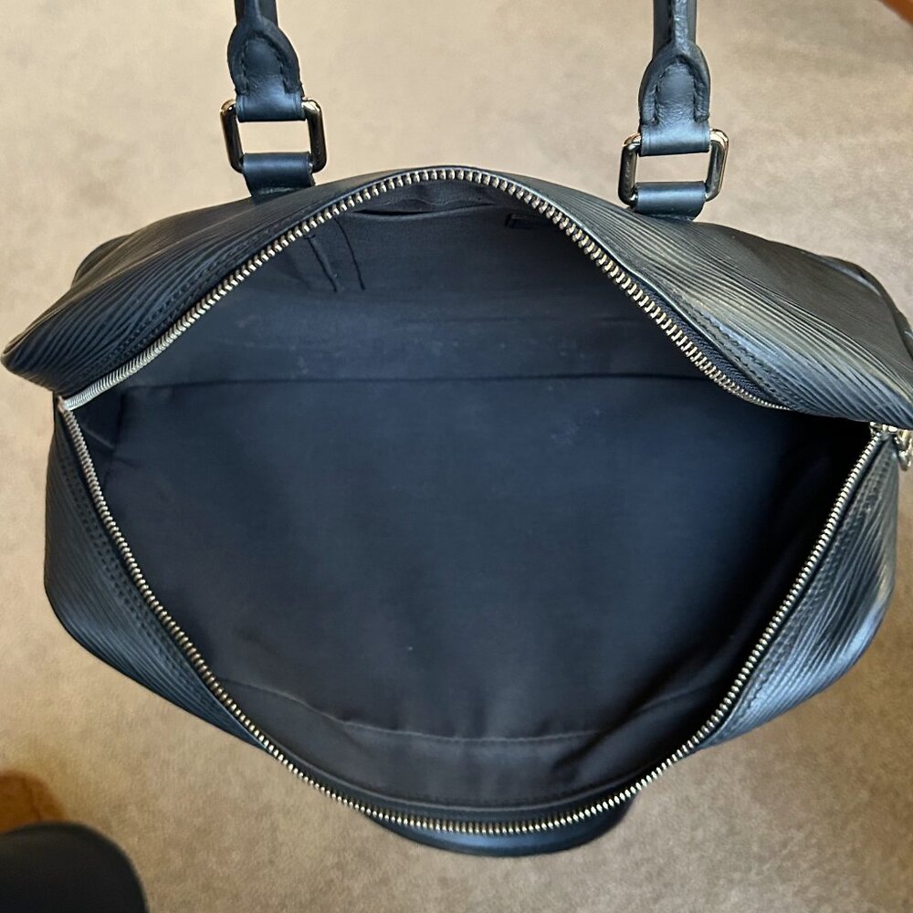 LOUIS VUITTON Epi East-West Satchel Bag Black 👜RARE - Picture 10 of 14