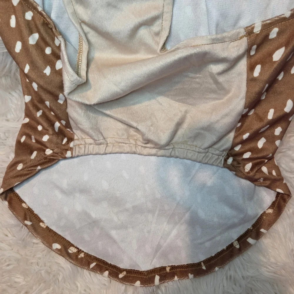 Sweet Cheeks Reindeer Dog Costume Brown White Gold XL - Picture 8 of 8