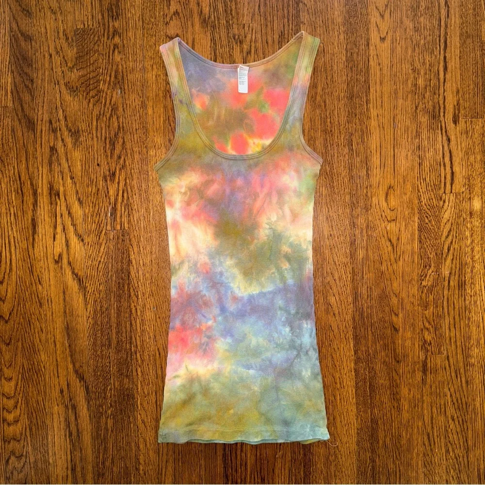 American Apparel Colorful Tie-Dye Tank Top - Picture 1 of 5