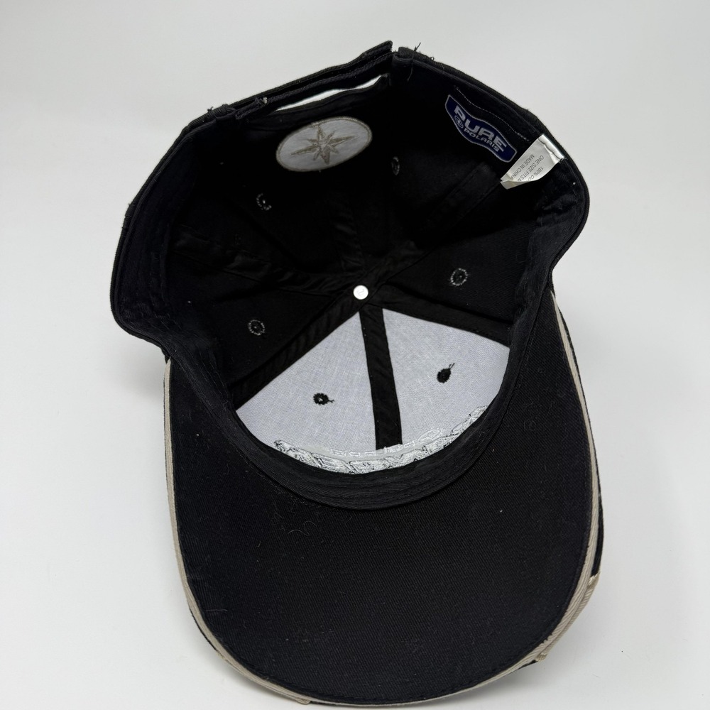 Pure Polaris Ranger Hat Cap Strap Back Mens One Size Black Embroidered Offroad - Picture 5 of 6