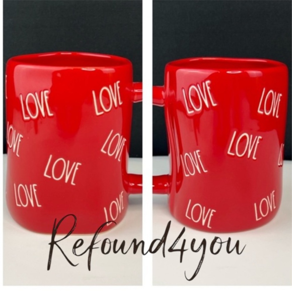 Rae Dunn - 3/$48 - ‘Love Love Love’ ceramic mug. NWT