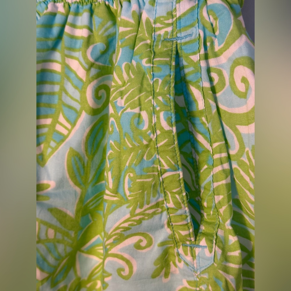 Lilly Pulitzer Skirt Size Small Tropical Print Elastic Waist Pockets - Picture 4 of 10