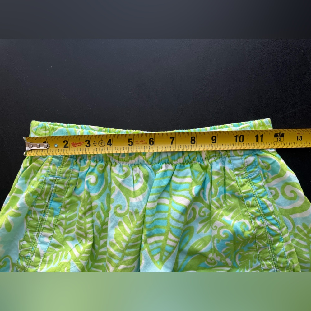 Lilly Pulitzer Skirt Size Small Tropical Print Elastic Waist Pockets - Picture 6 of 10