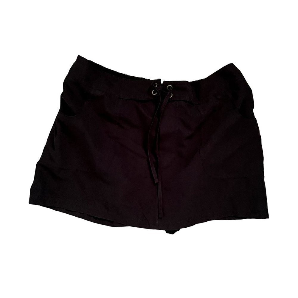 Kona Sol black mini skirt elastic summer classic style sport athleisure