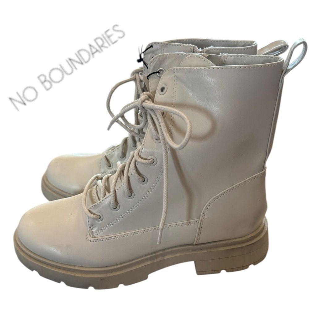 NEW No Boundaries Women's Combat Boots 12W - Picture 1 of 6