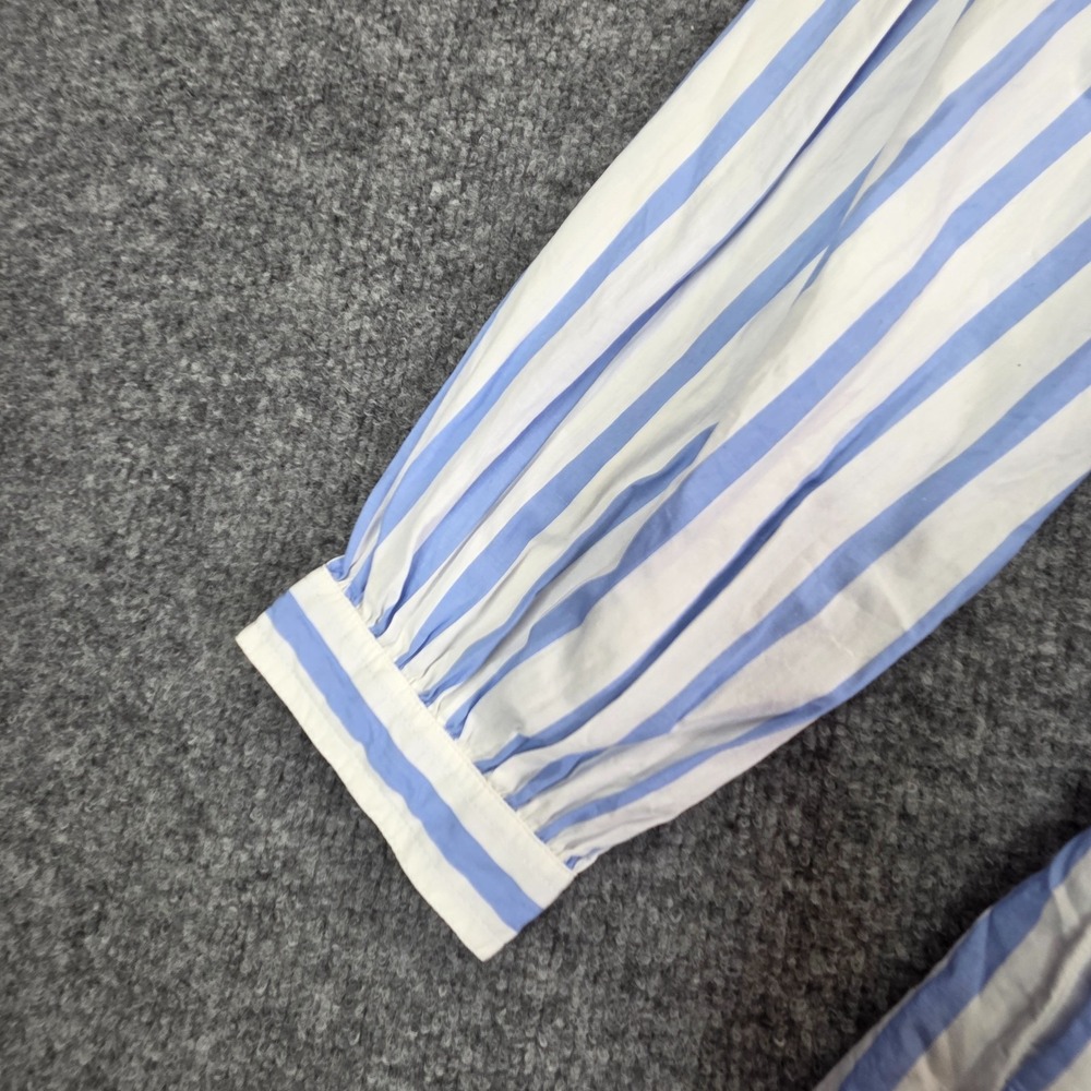J.Crew Tiered Cotton Poplin Mini Dress in Barrie Stripe Size Medium BP851 2023 - Picture 4 of 10