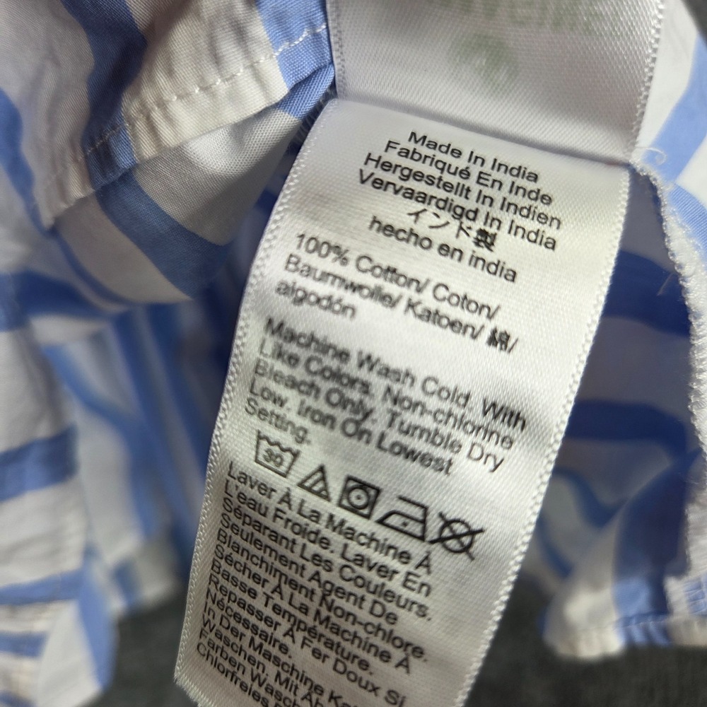 J.Crew Tiered Cotton Poplin Mini Dress in Barrie Stripe Size Medium BP851 2023 - Picture 6 of 10
