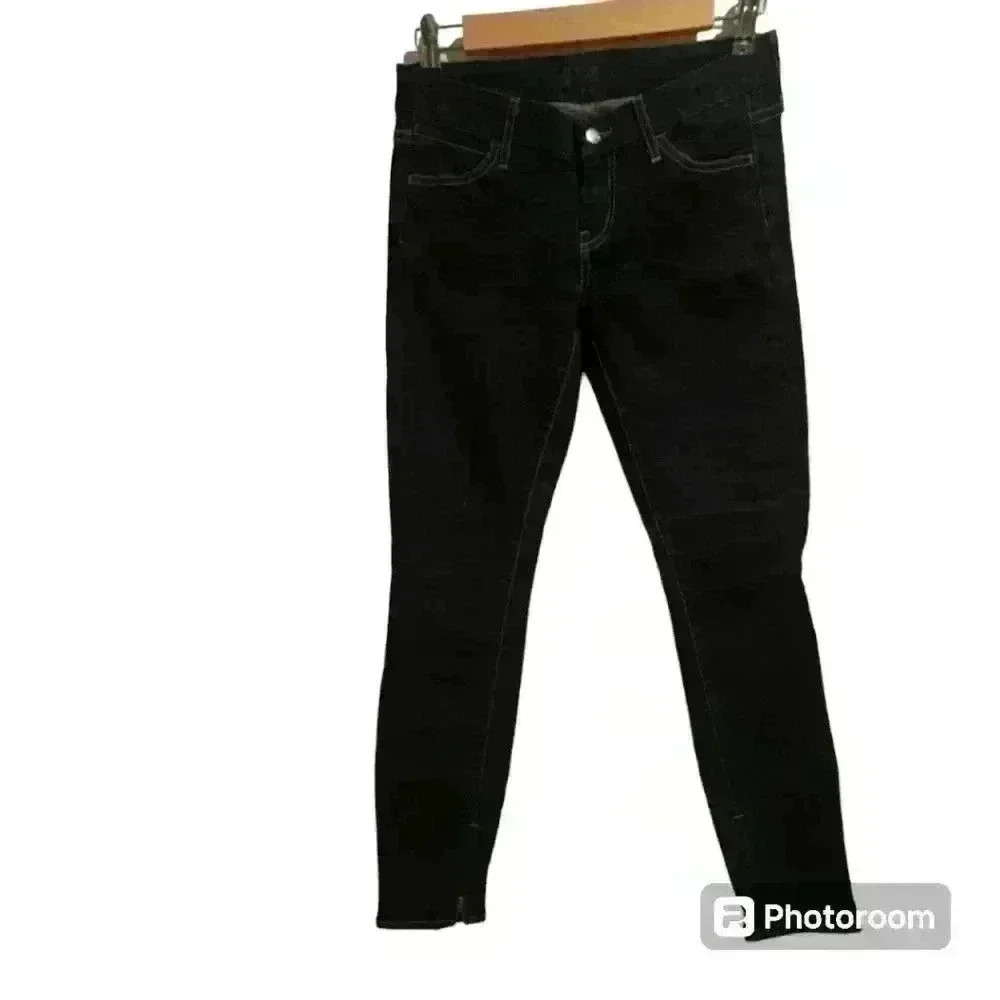 P7004 koraldark denim zip leg jeans size 26