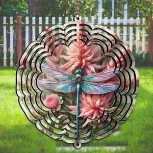 8 inch dragonflies  indoor /outside wind spinner