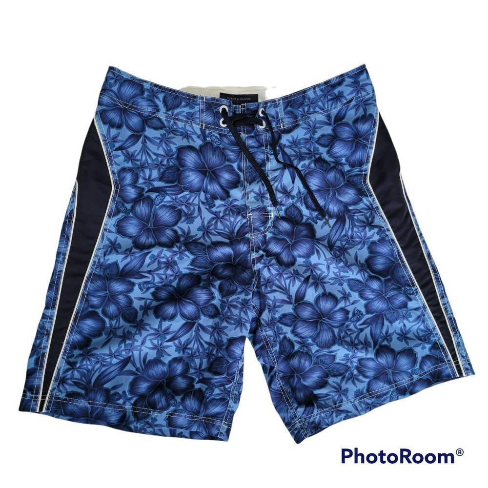 Tommy Hilfiger Hawaiian Floral Swim Trunks - Size 34