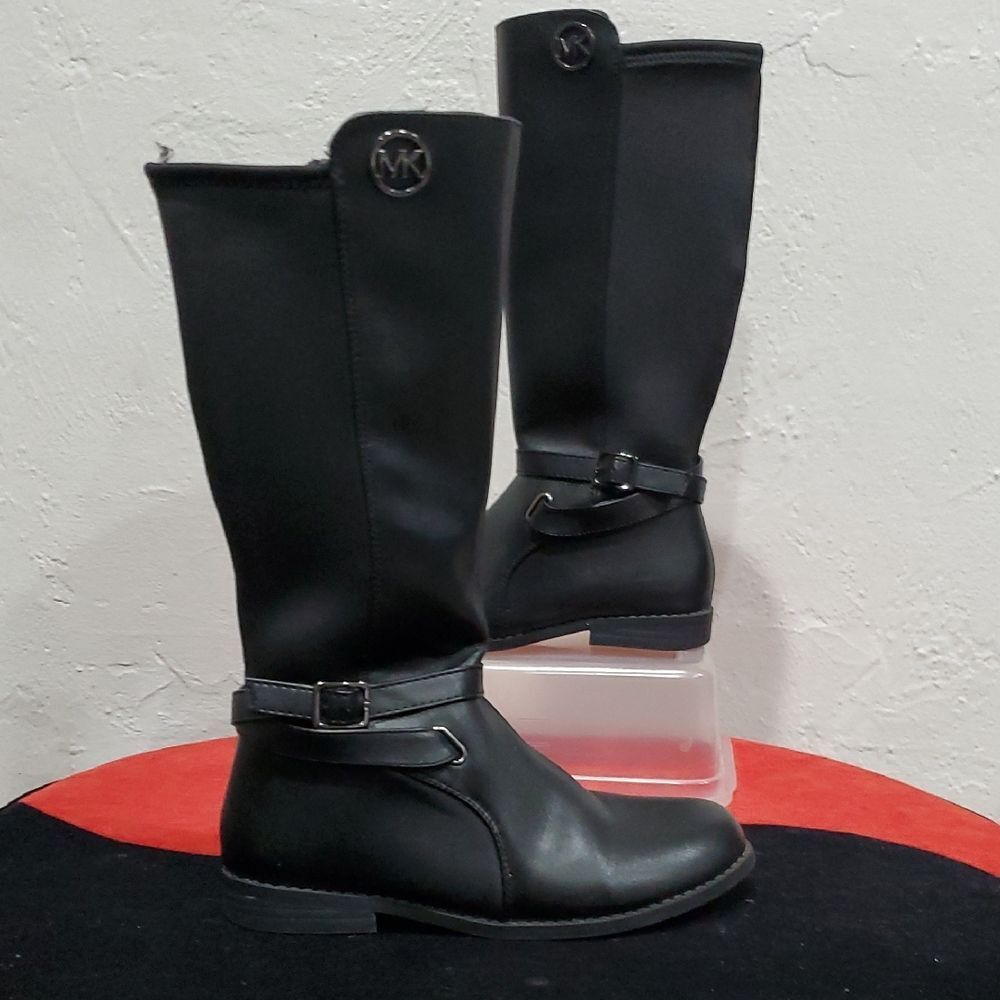Michael Kors Cypress Tall Black Boots Size Kids 4