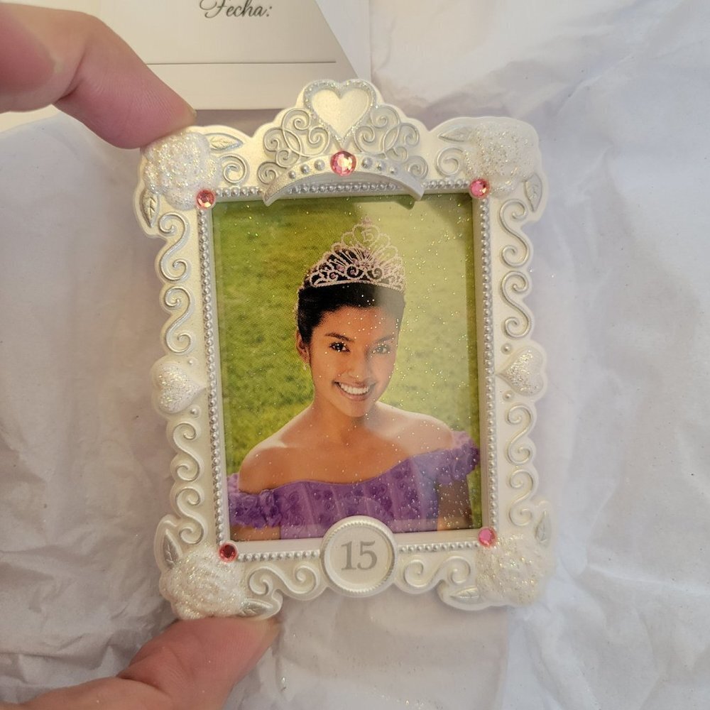 NIB Hallmark Keepsake Quinceanera Christmas Tree Photo Holder - Picture 8 of 11