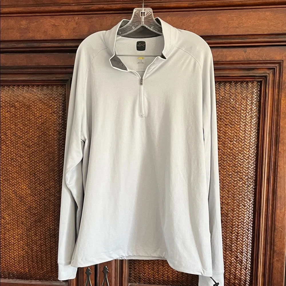 Greg Norman Collection Silver Long Sleeve Shirt - Picture 1 of 3