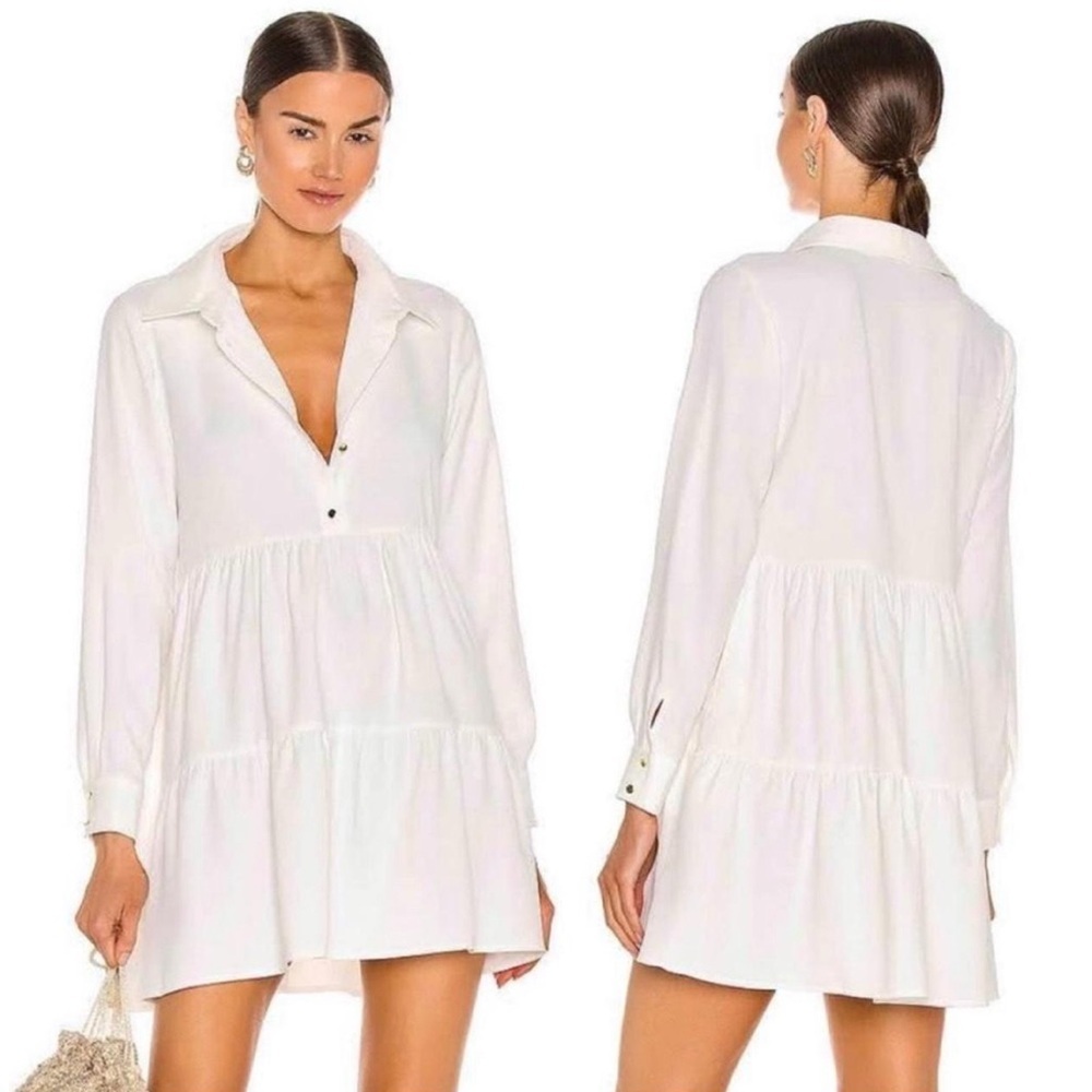 Amanda Uprichard Pierre Dress in Ivory/Size Small - Picture 2 of 11