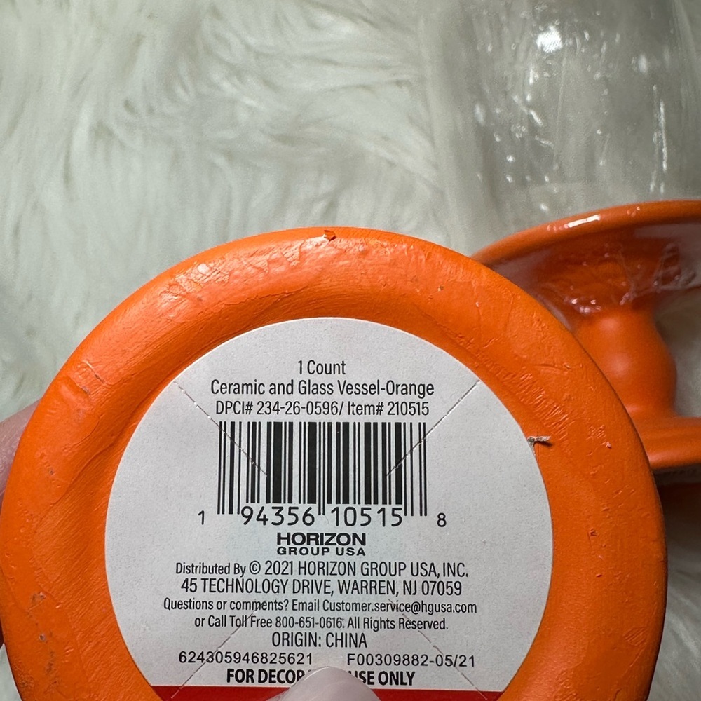 Orange Glass Dome Home Accents - Picture 5 of 5