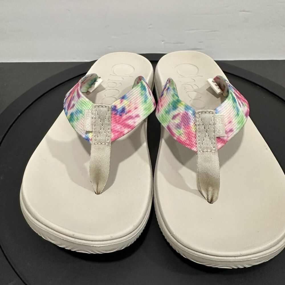 Chacos Chillos Womens 10 Tie Dye Flip Flop Thong Sandals Comfort Beach - Picture 2 of 10