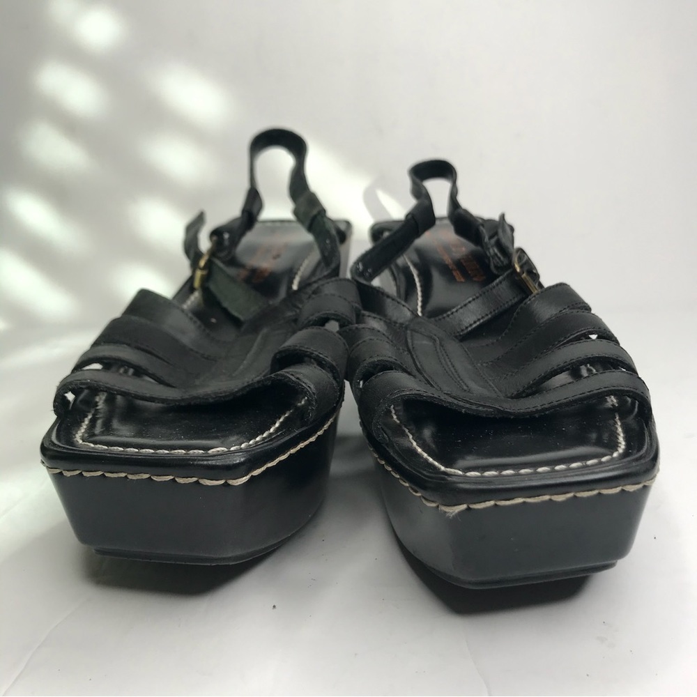 Donald J Pliner Black Saby Platform Sandals - Picture 3 of 11