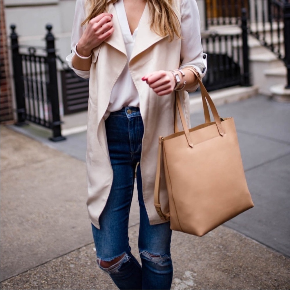 Madewell Transport Pink Medium Tote Bag