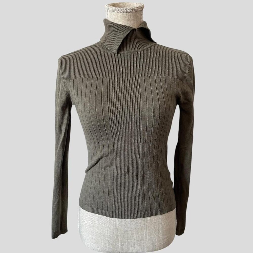 Dollhouse Olive Green Turtleneck Sweater