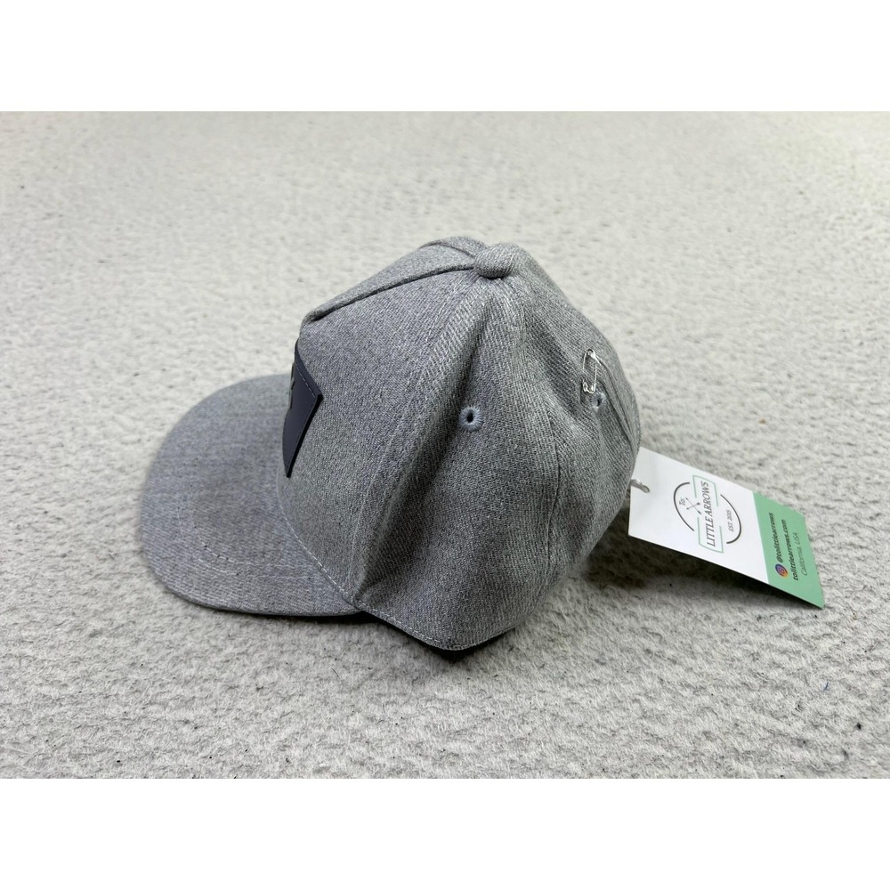 Little Arrows Hat Cap Snap Back Heather Gray Junior JR Logo Patch Kids Youth - Picture 3 of 8