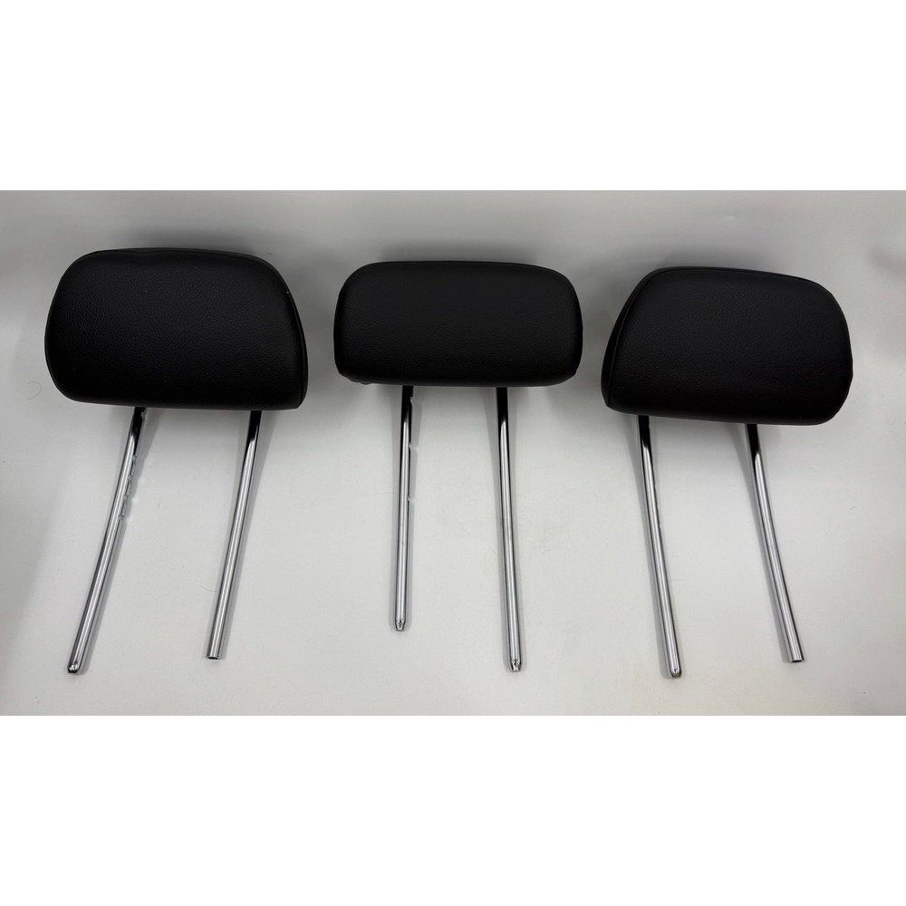 Mercedes Benz GLK Class Black Rear Middle Left & Right Headrest Set 3 2010-2015
