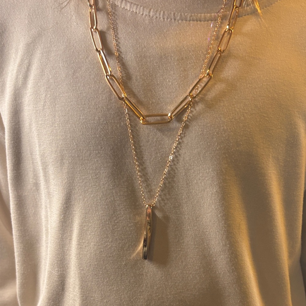 💛 Cupshe Gold Layered Necklace Set
