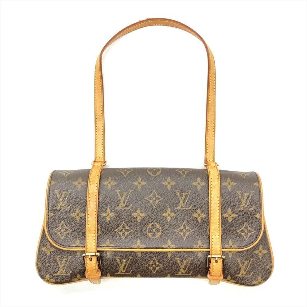 LOUIS VUITTON Authentic Brown Monogram Canvas Shoulder Bag