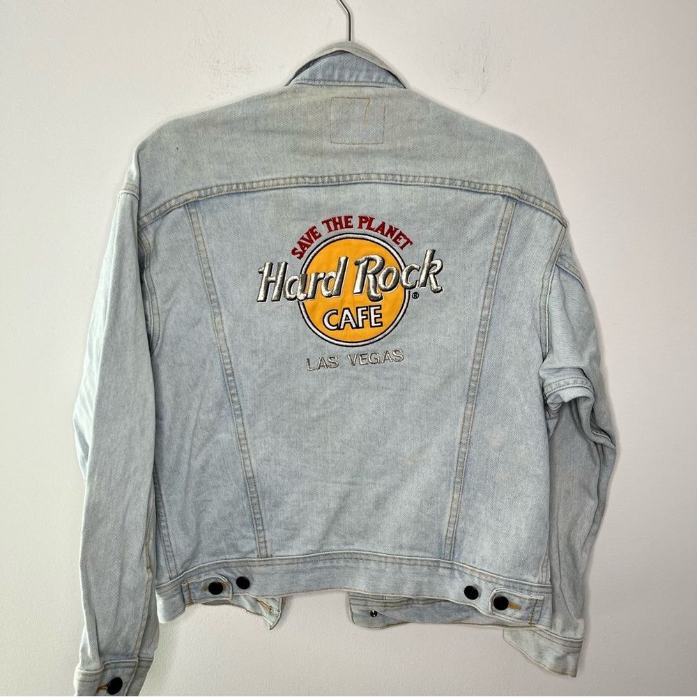 Vintage Hard Rock Cafe Oversized Denim Jacket S - Picture 5 of 6