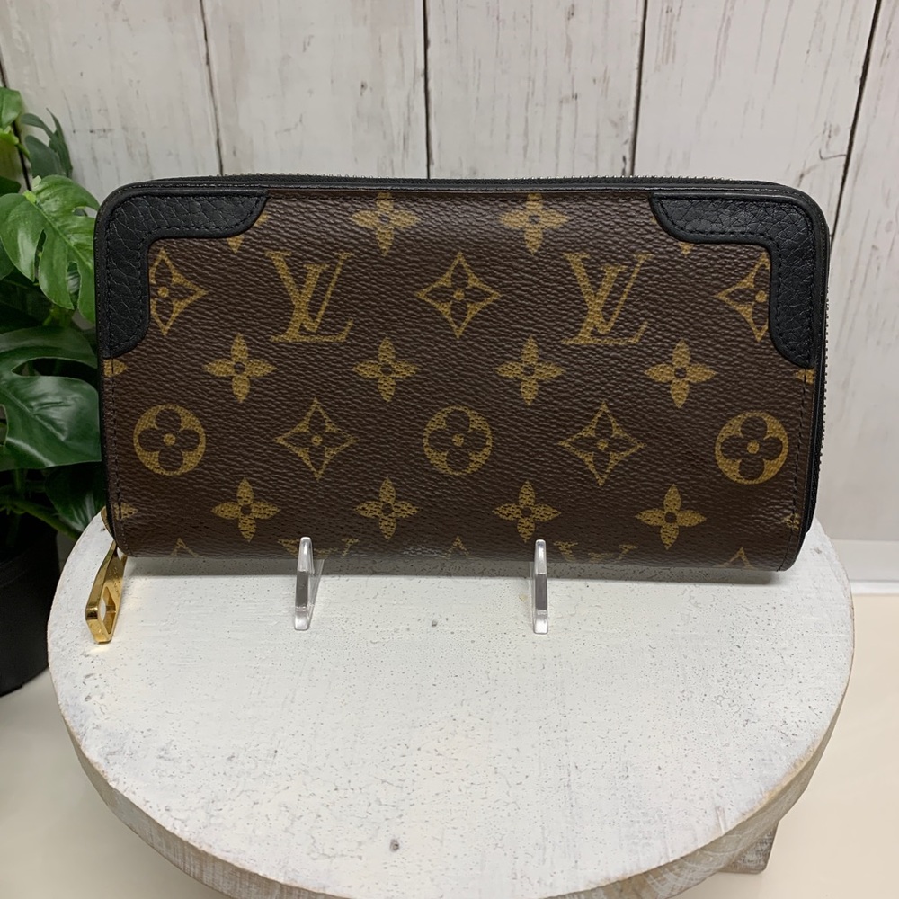 Louis Vuitton Monogram Retiro Zippy Zip Around Long Wallet /P1703