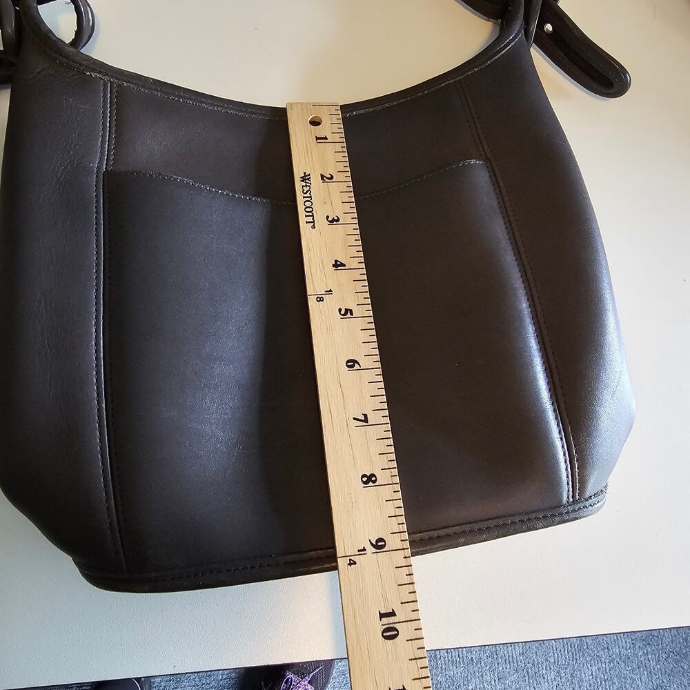 Vintage Coach Slim Duffle Sac Bag 9816 Leather Purse - Picture 12 of 13