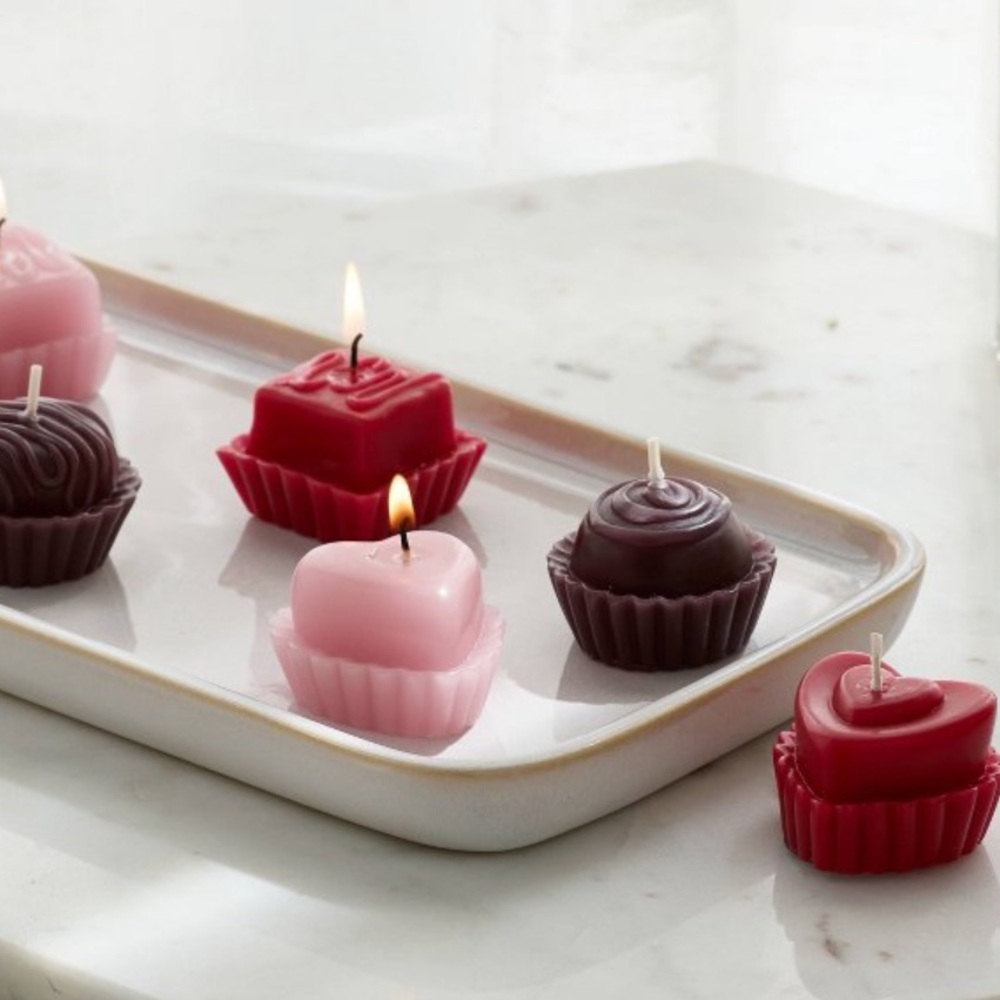 NEW Threshold 9 Ct Box of Chocolates Tealight Candle Set